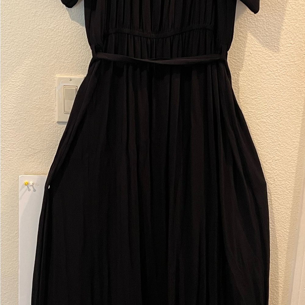 City Chic Black Puff Sleeve Midi Dress - Picture 6 of 10